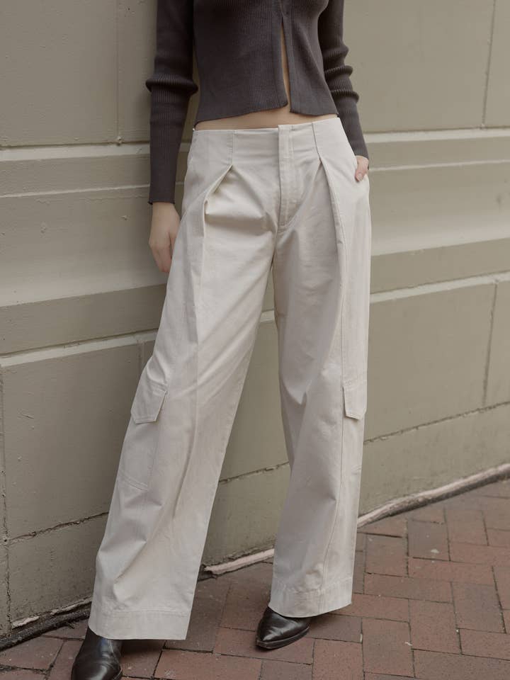 Pantalon The Hansen | Pantalon utilitaire à jambes larges pour la vente par All Row