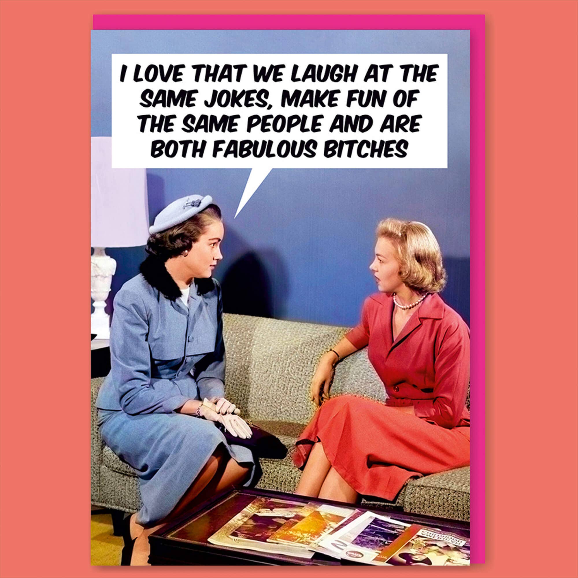 Dean Morris Cards – wholesale Birthday card – Laugh at the same jokes Greeting Card0