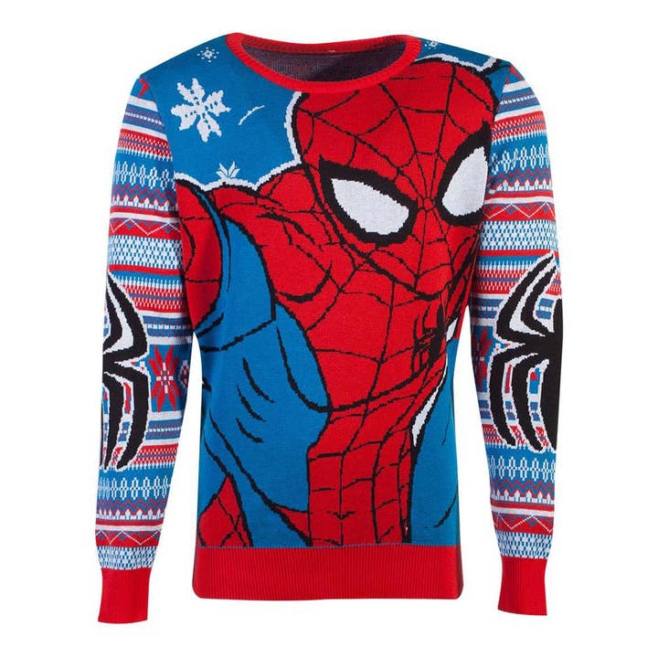 MARVEL COMICS Spider-man Knitted Christmas Sweater, Unisex for wholesale by Meroncourt Europe Ltd
