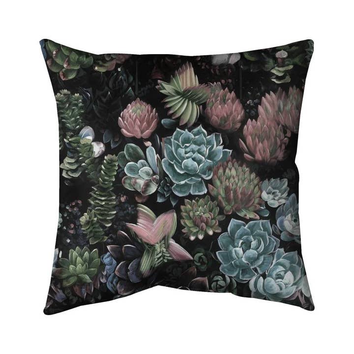 Almohada Floral Exótica | Conjunto de Suculentas | Decoración Botánica para el Hogar para venta al por mayor de BEGIN HOME DECOR