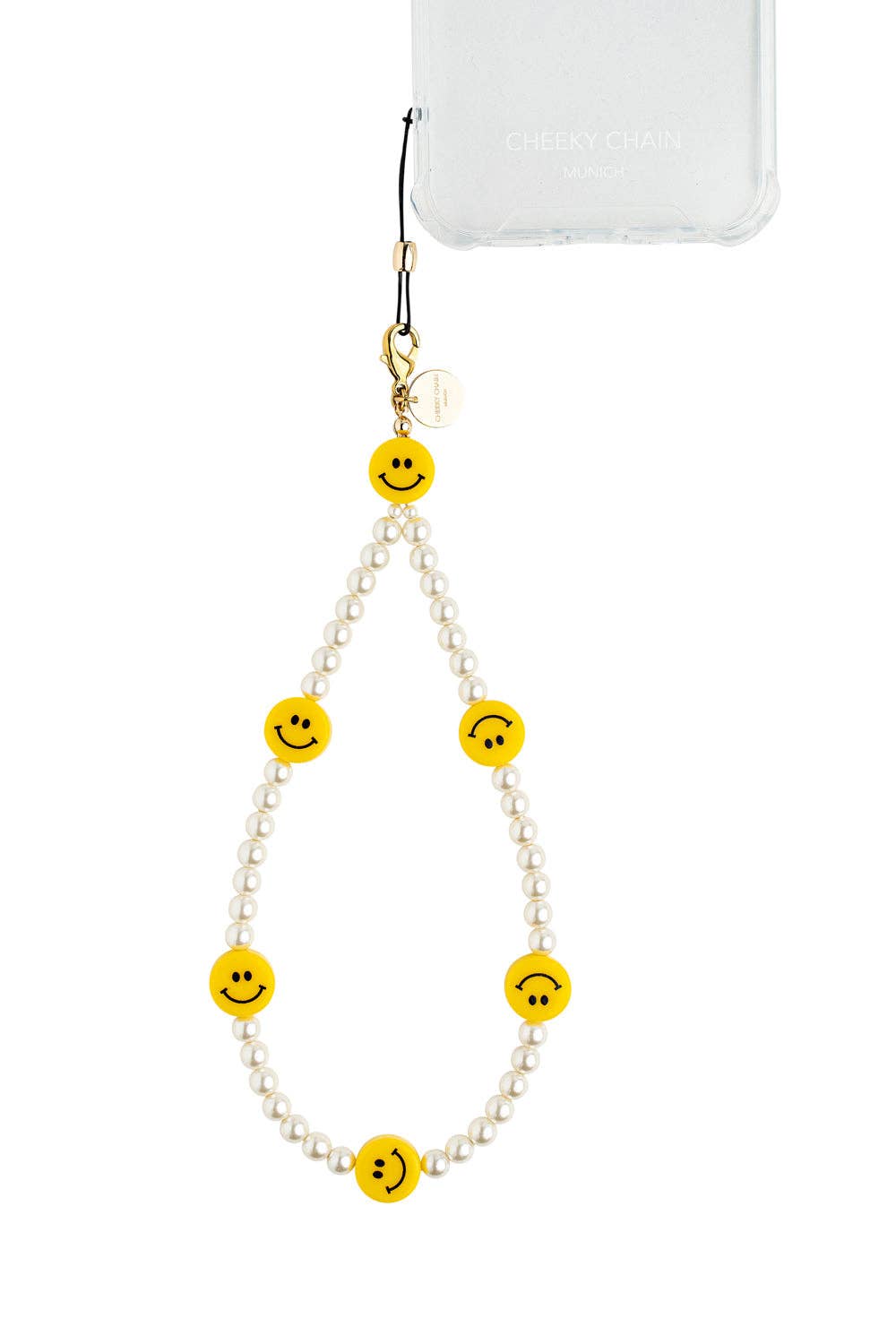 Cheeky Chain – Engroshandel Nøglering - Dame – Smiley mobiltelefonholder1