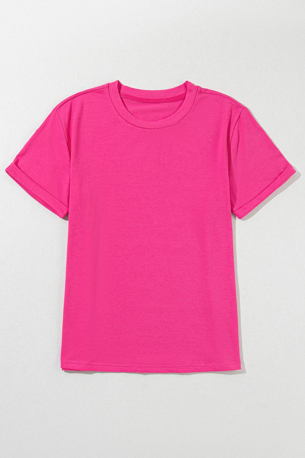PRETTY BASH - Wholesale T-Shirt - Women's - Solid Short Sleeve Crew Neck Tee90