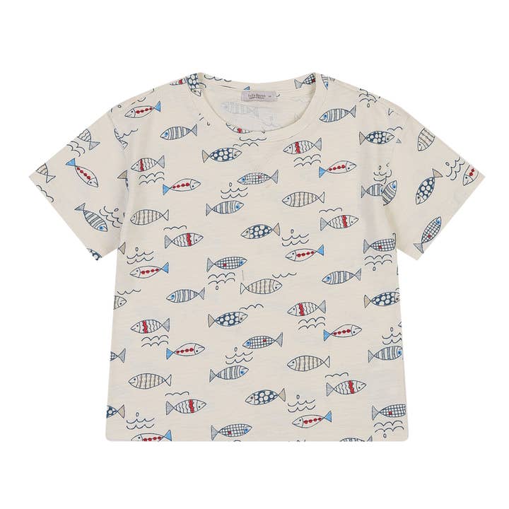 Colt T-shirt med fiskgrafik överallt för wholesale av ToTo Heros