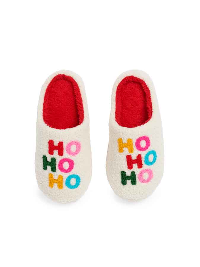 Shiraleah - Wholesale Slippers - Women's - "HO HO HO" SLIPPERS