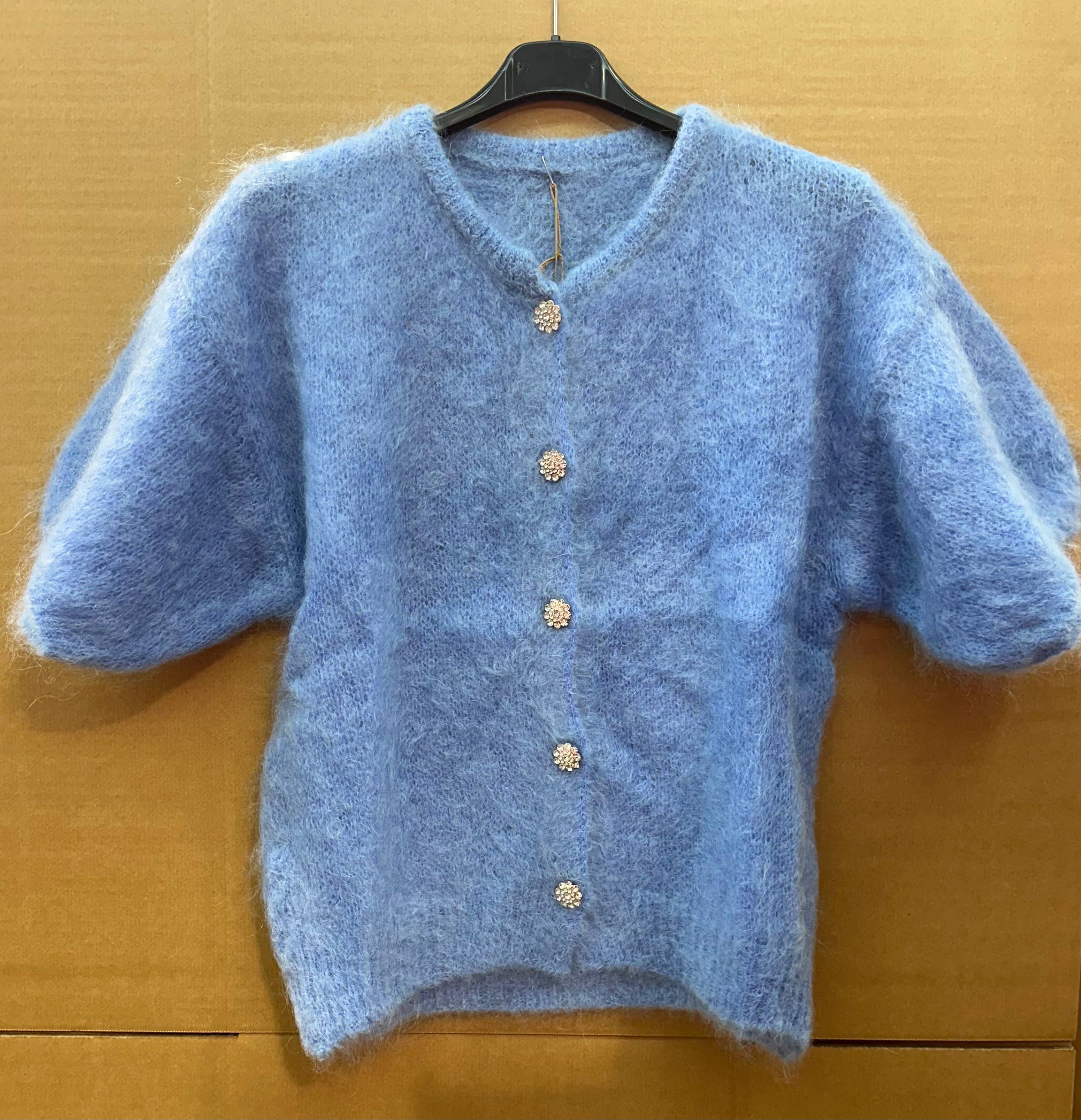 LÉA & LUC – wholesale Kofta - Dam – Mohairkofta med korta ärmar REF. 2157924