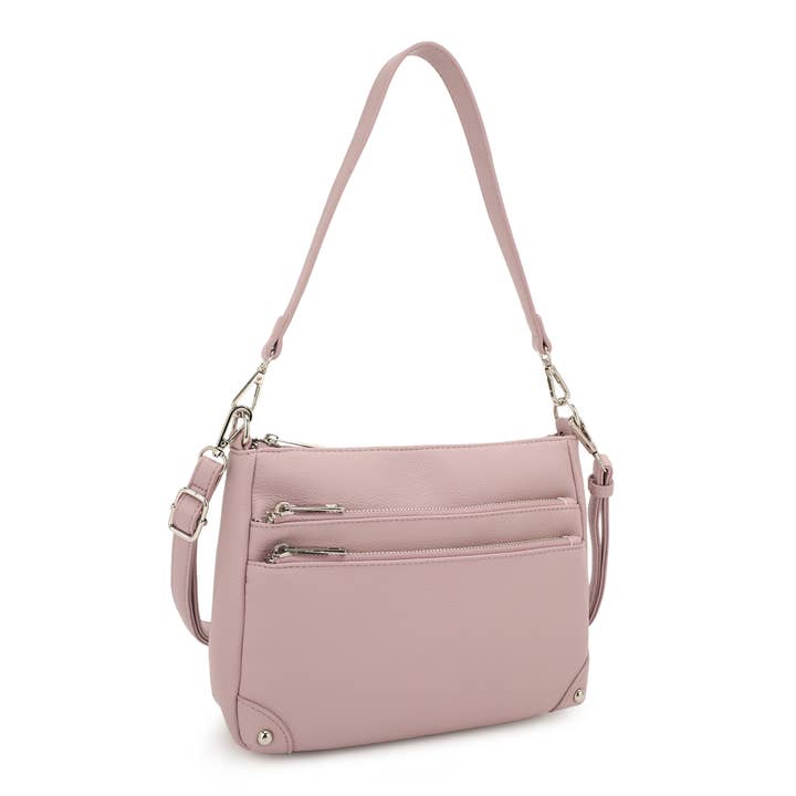 KAYLA+AVA - Wholesale Crossbody Bag - Women's - SHELBY 2 WAY TRIPLE COMPARTMENT CROSSBODY BAG