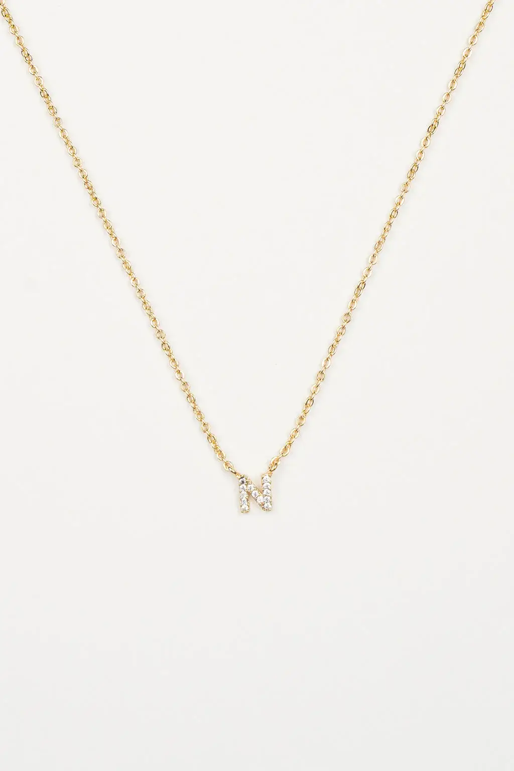 Brenda Grands Jewelry - Wholesale Jewelry Set - 18K Gold Dainty Shiny Initial Necklace - Set of 1628