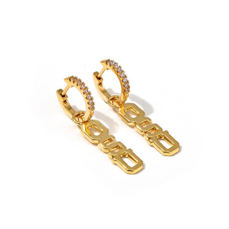 Color Shout - Wholesale Jewelry Set - E203-OSU : Oklahoma State University Pennant Pair Logo Earring Set1