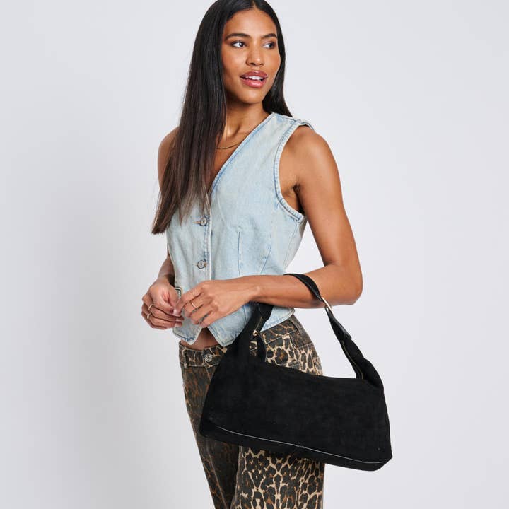 Moda Luxe - Wholesale Shoulder bag – women's - Maple Suede Leather Hobo1