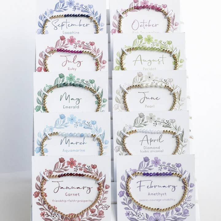 Andie Gechtman Studio - Wholesale Beaded Bracelet - October Birthstone Bracelet