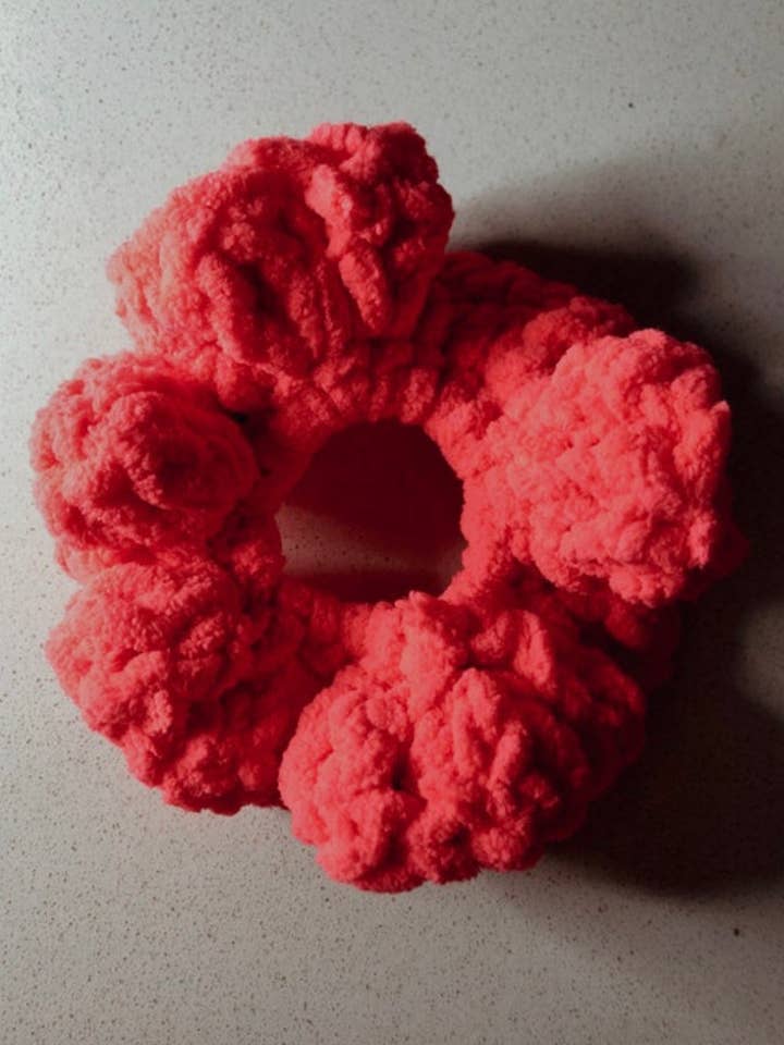 Large plush scrunchie for wholesale by SJ Handmade