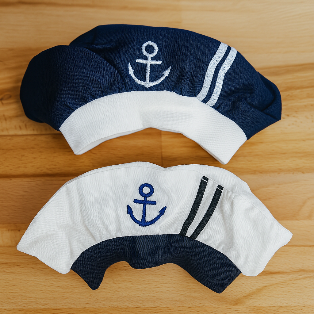Fennco Styles - Wholesale Newborn/Knit Hat - Baby - Embroidered Anchor Nautical Sailor Cotton Baby Hat4