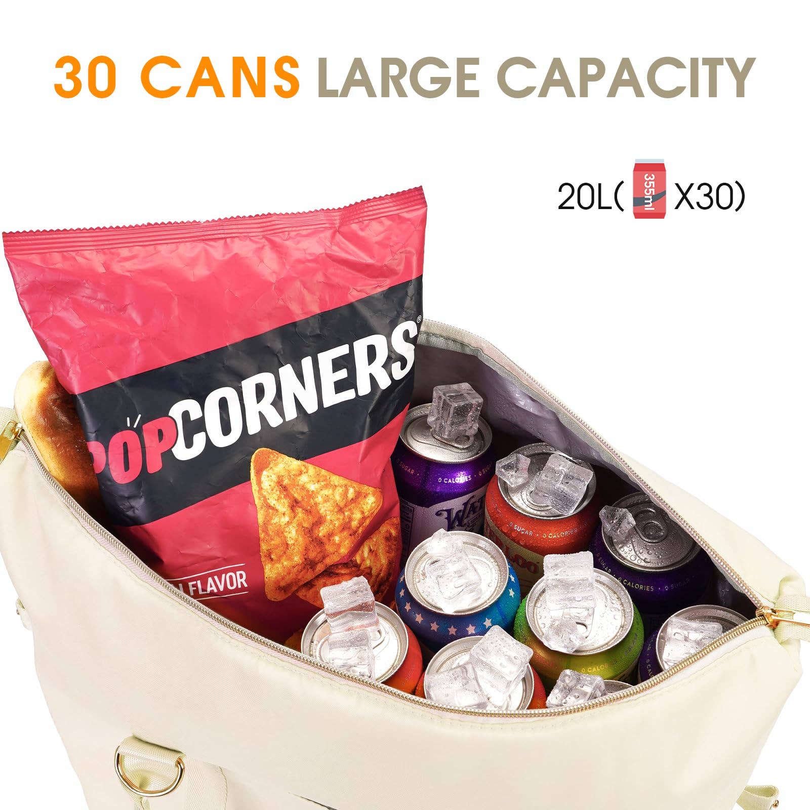 wandf - Wholesale Cooler/Cooler Bag - 30 Can Insulated Soft Leakproof Cooler Tote Camping Bag23