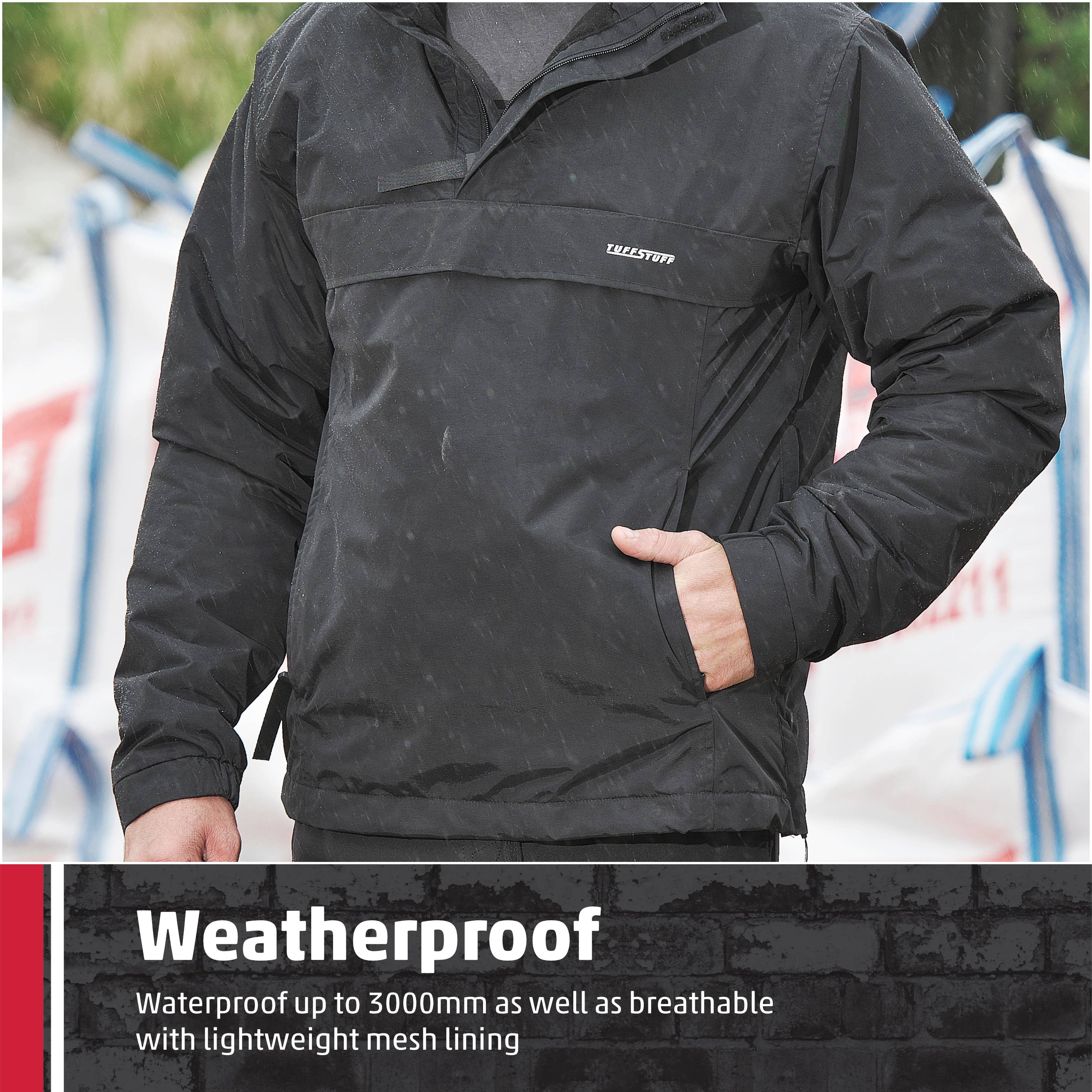 TuffStuff Workwear - Wholesale Windbreaker - Men's - TuffStuff Sutherland Unlined Windbreaker, Reflective Print5