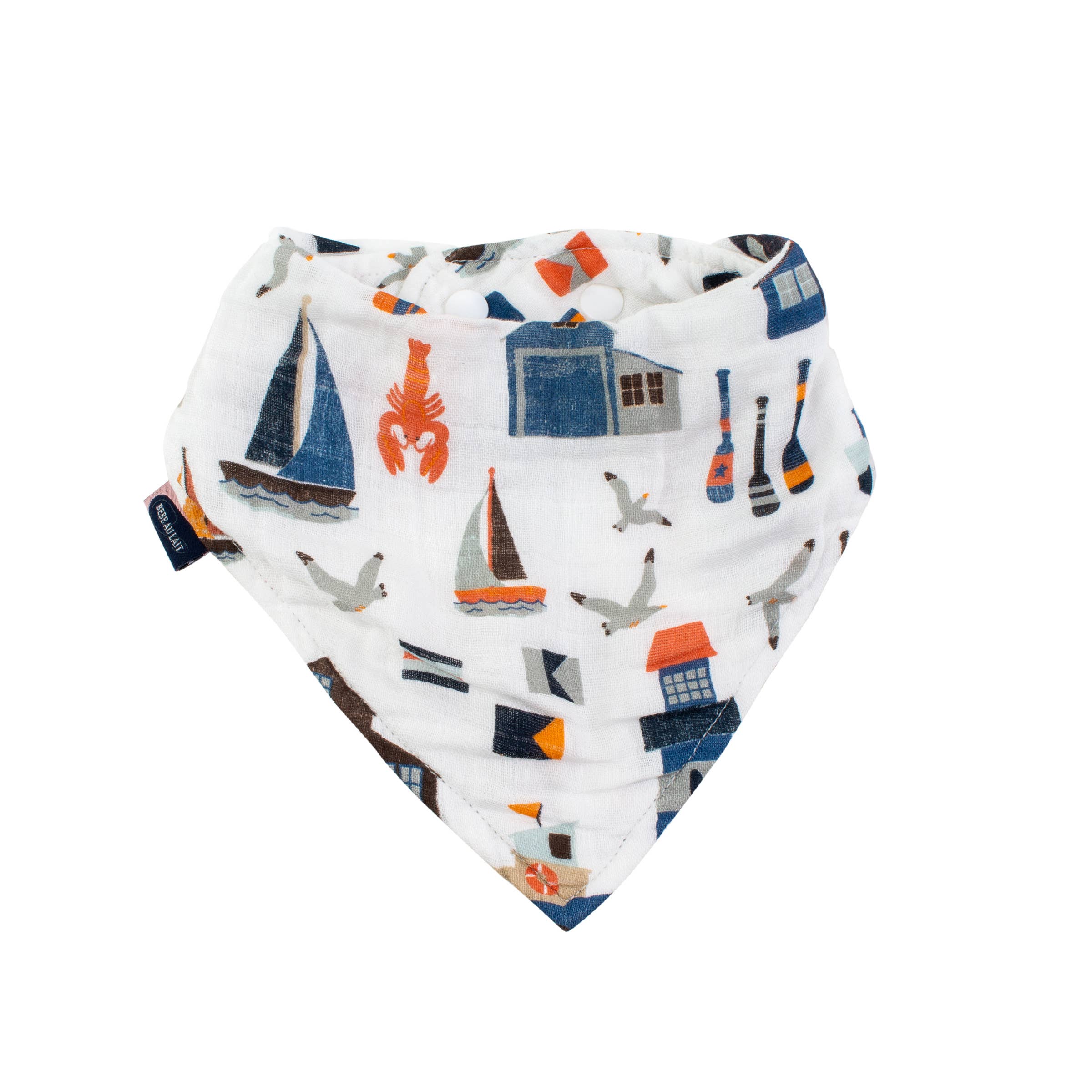 Bebe au Lait - Vendita all'ingrosso Bavaglini a bandana - Nautical Oh-So-Soft - Bavaglino in mussola