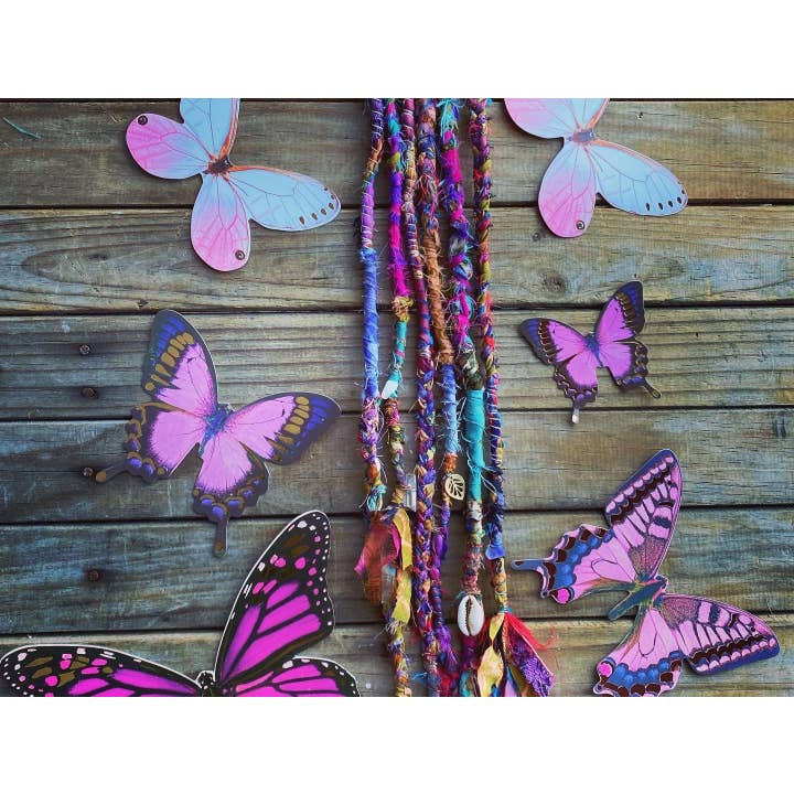 Sea Gypsy Designs - Wholesale Hair Clip - Women's - Bohemian Rag-Rug GYPSYDREADS clip-in 2