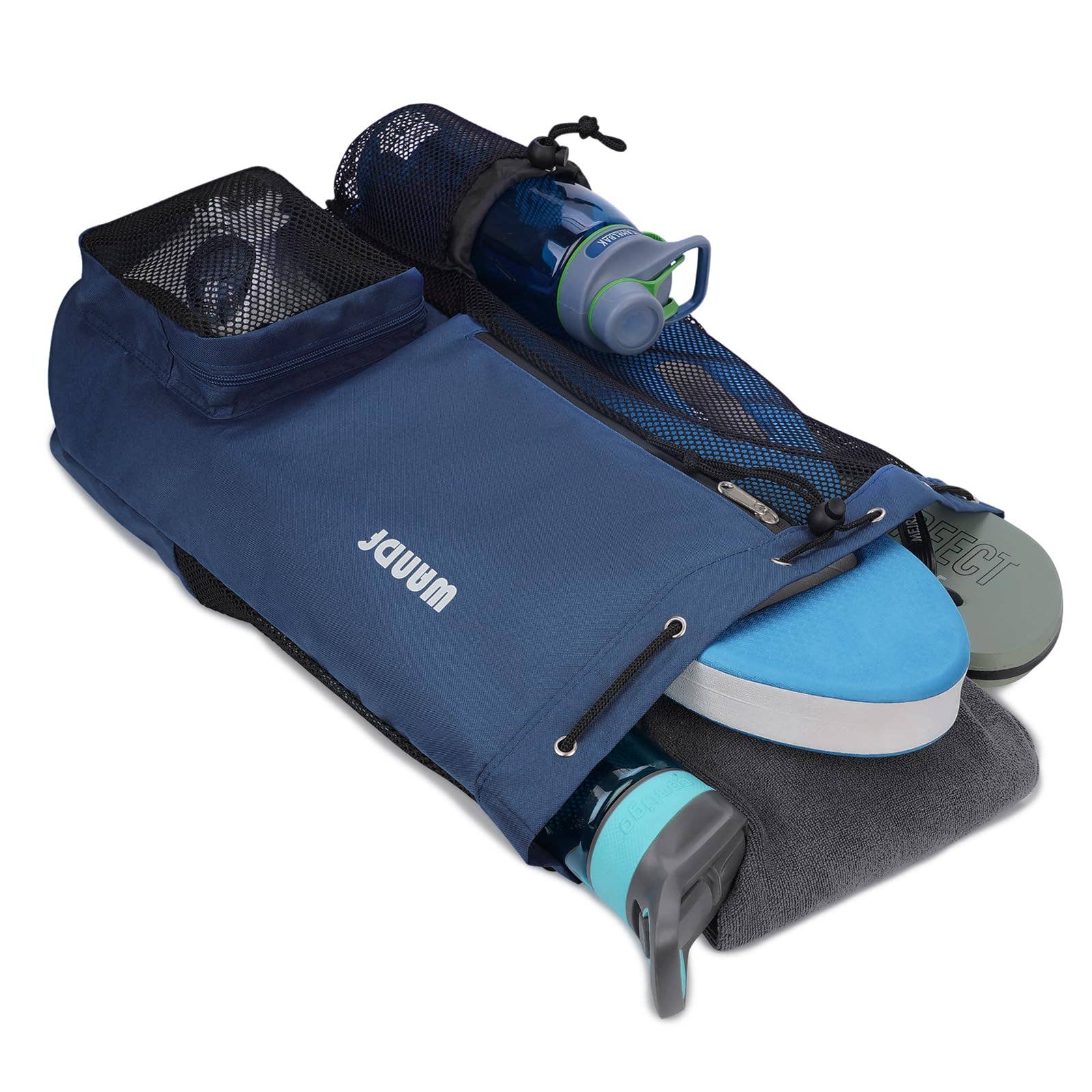 wandf - Wholesale Beach Bag - WANDF Mesh Drawstring Backpack with Wet Pocket Beach Bag69