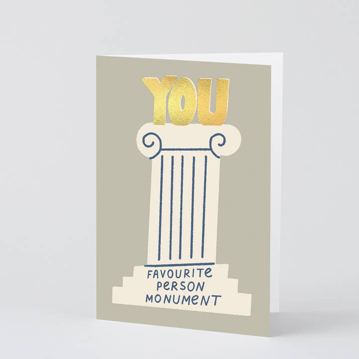 Favourite Person Monument Greeting Card Favourite Person Monument Greeting Card