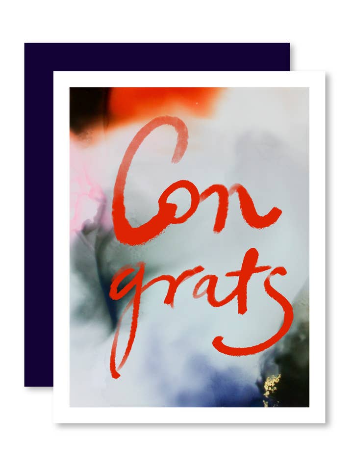 Greeting Card Congrats for wholesale by Marta Spendowska