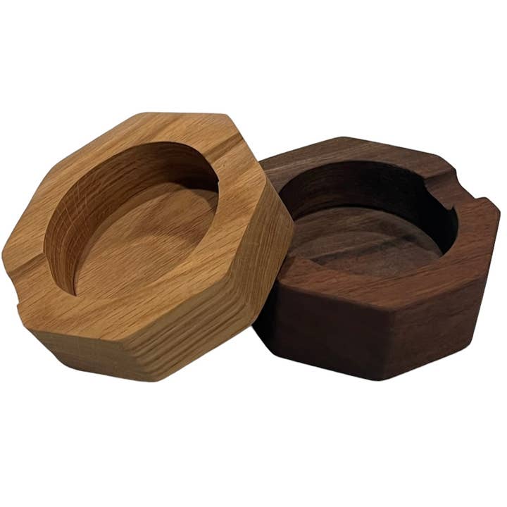 Nickel City Woodworking - Wholesale Ashtray - 5" Octagon Hardwood Ashtray