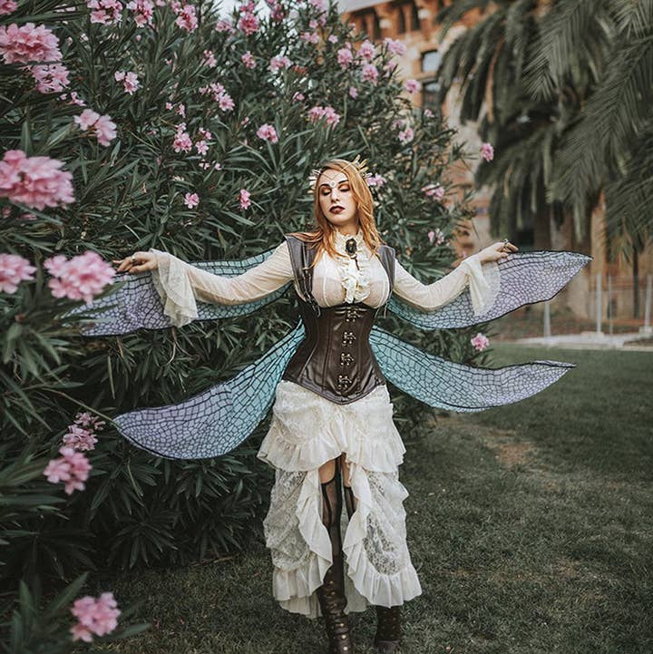 Costume ailes de fée libellule violet, rose et bleu papillon pour la vente par Costurero Real