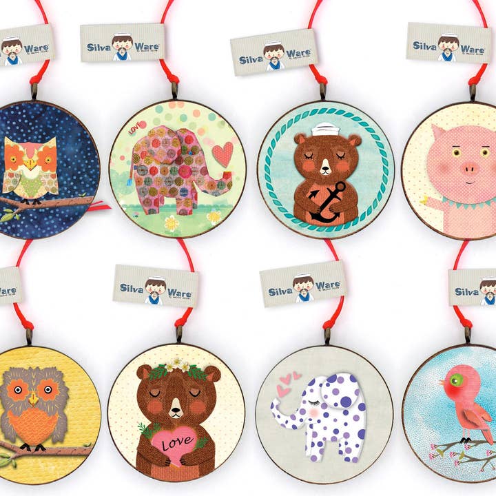 Starter Pack - Ornamenti assortiti per alberi a forma di animale per la vendita all'ingrosso da parte di Silva Ware By Walter Silva