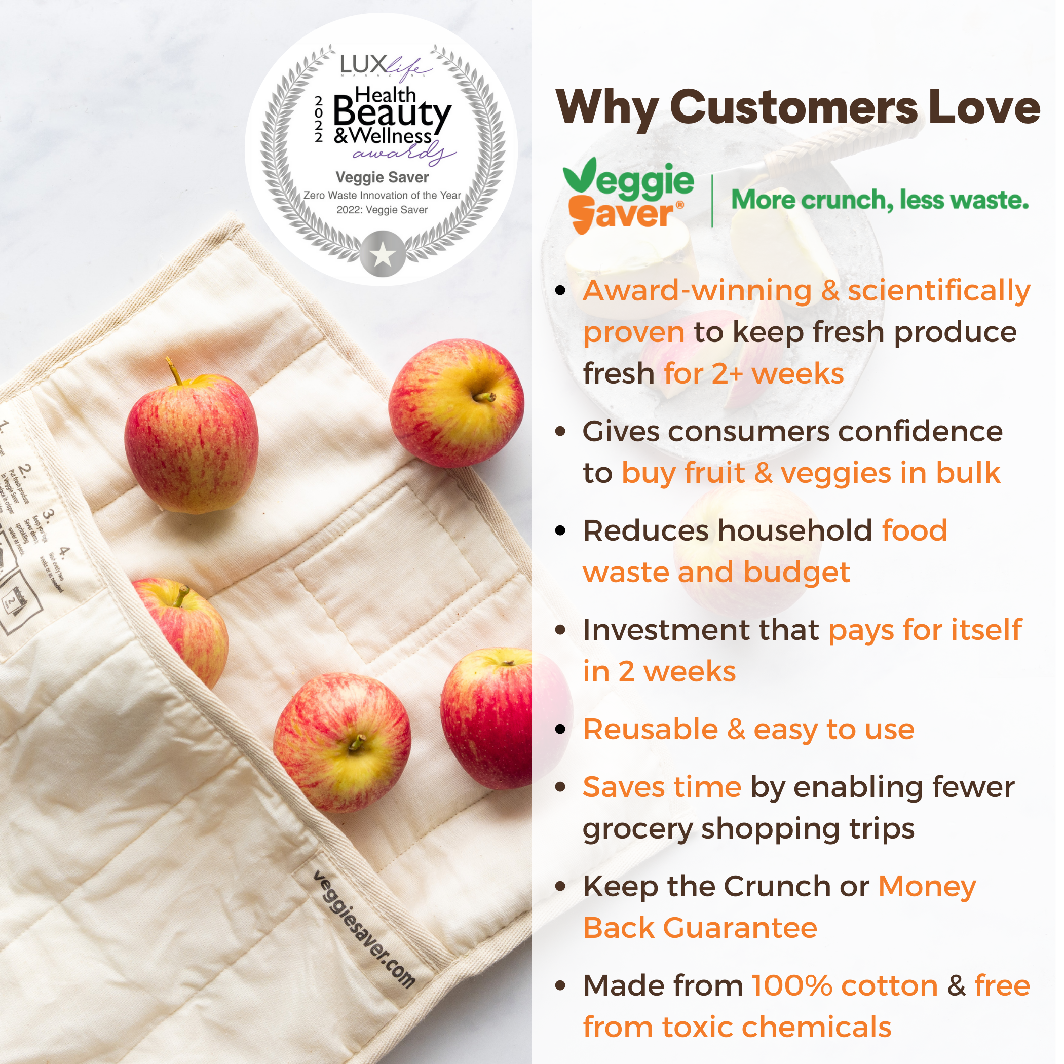 Veggie Saver - Wholesale Food Storage Wrap/Bag - Veggie Saver4