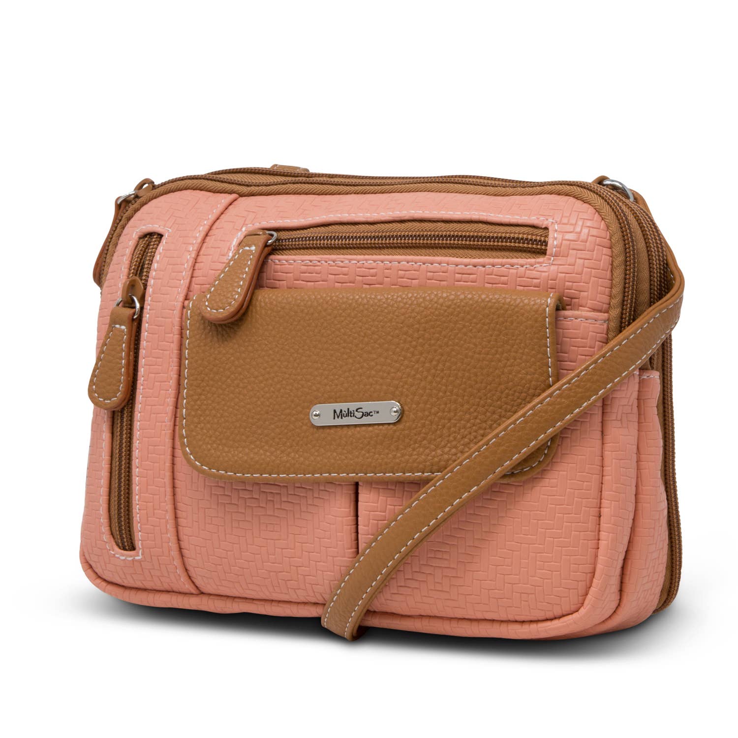 Multisac Handbags - Wholesale Crossbody Bag - Women's - Multisac Zippy Triple Compartment Crossbody2
