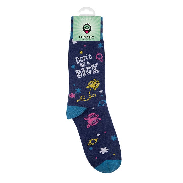 Funatic - About Face Designs - Nice Enough Merch Co - Wholesale Socks - Unisex - Don't Be A Dick Socks | Funny | Funatic
