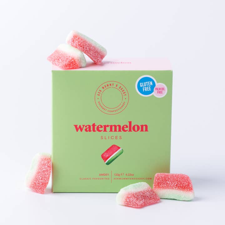 Ask Mummy & Daddy – wholesale Gummy – Watermelon Slices Giftbox1