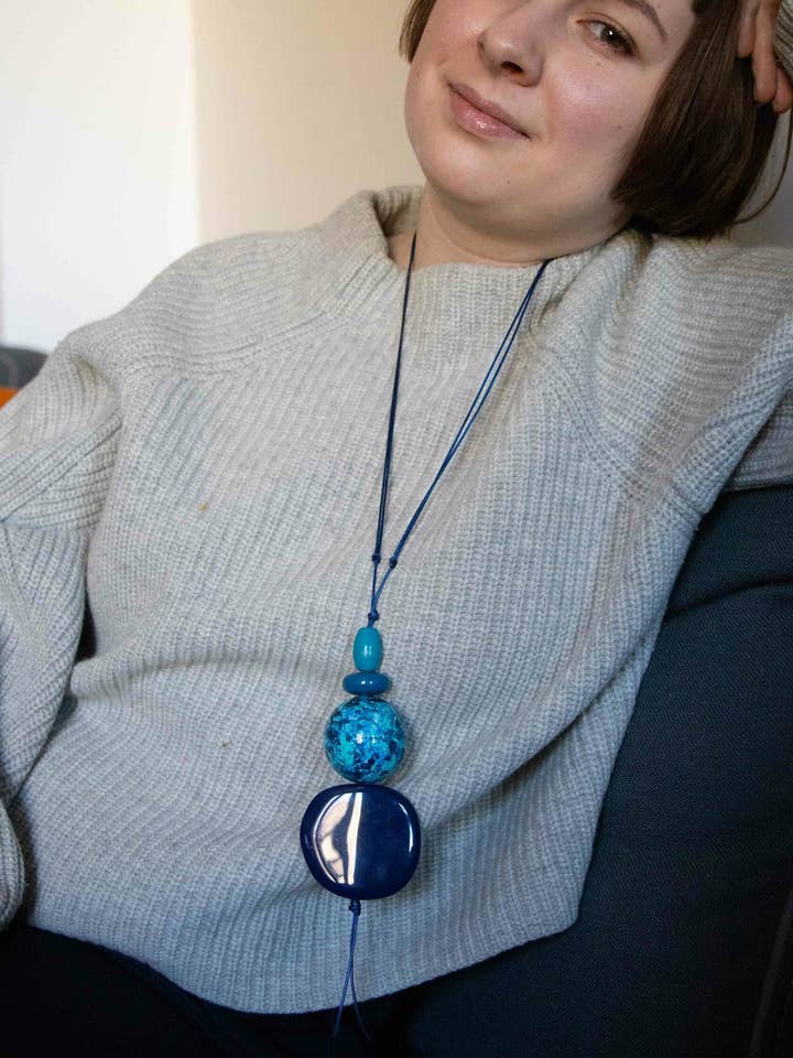 Sea Breeze Beaded Pendant for wholesale by Gannwood