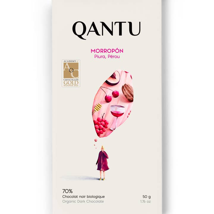 DARK CHOCOLATE 70% CACAO - MORROPÓN for wholesale by Qantu