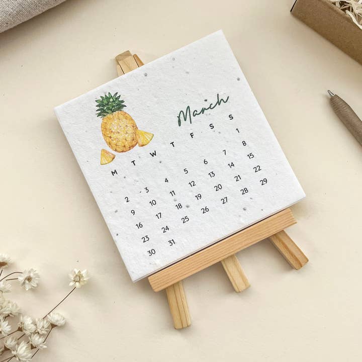 2026 Plantable Calendar - Fruit Art for wholesale by Myeco