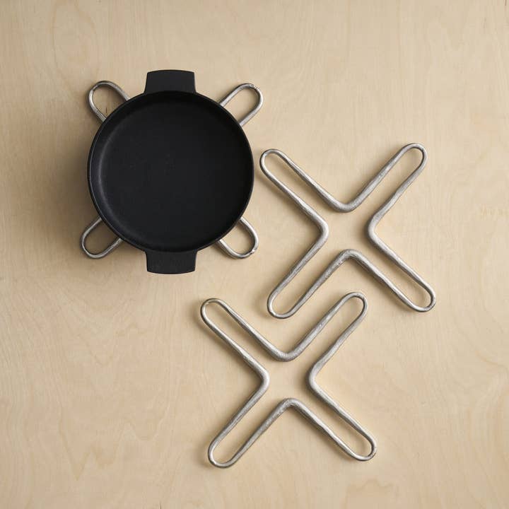 Forge Pewter Trivets - Set of 2 for wholesale by The Collective