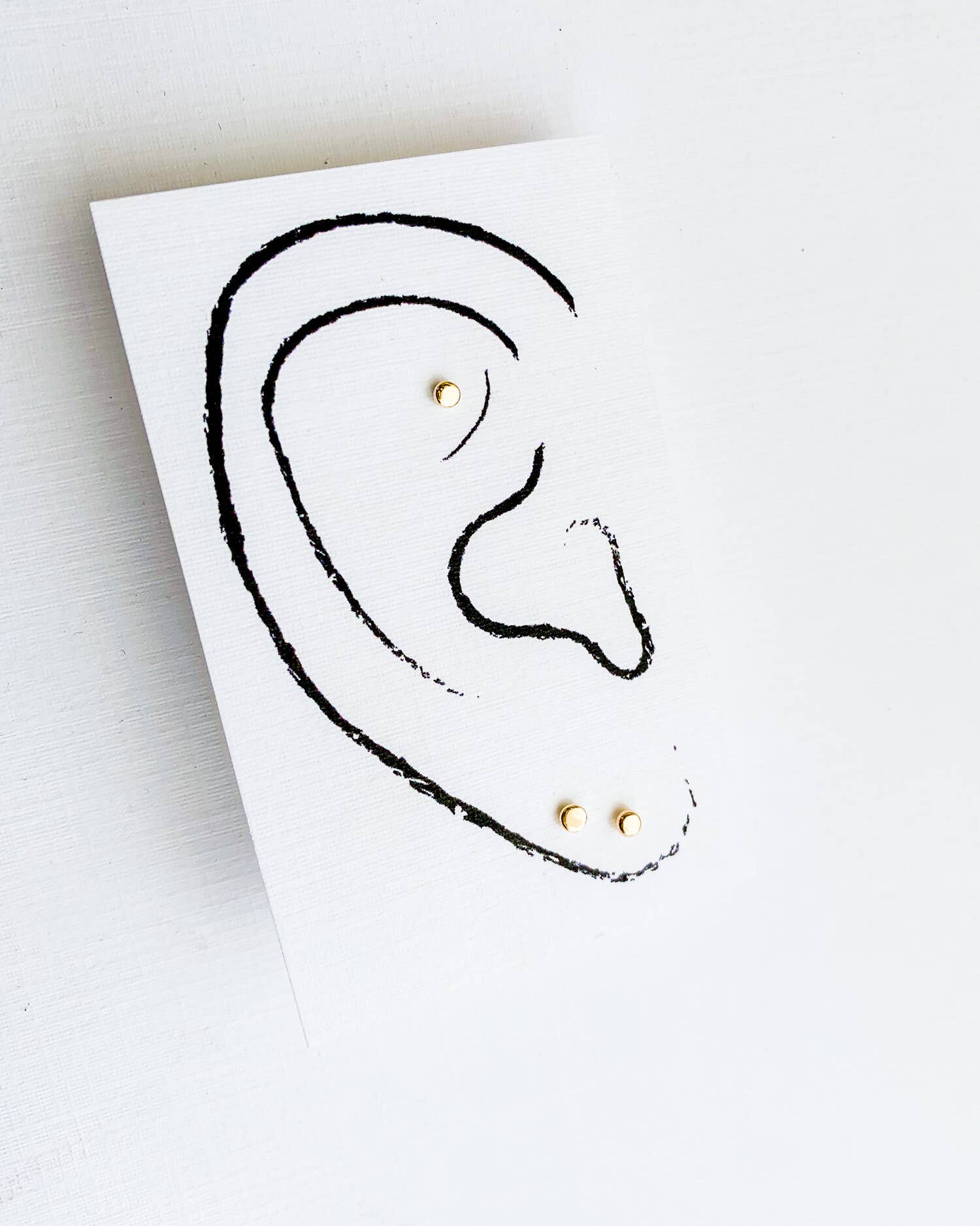 Sun & Selene - Venta al por mayor Pendientes de botón/aretes de poste - Pendientes GAIA Pebble4