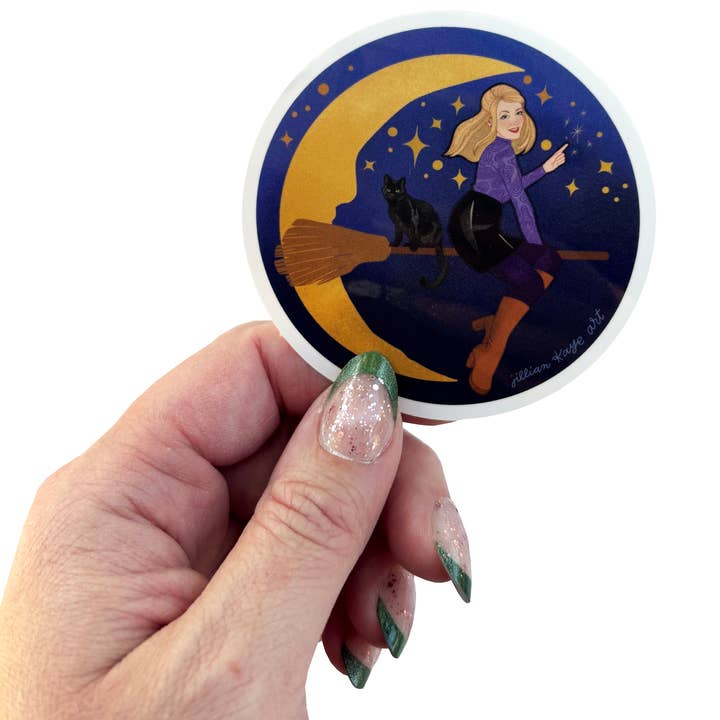 Jillian Kaye Art - Wholesale Sticker - Sabrina the Teenage Witch (and Salem) | 3" Vinyl Sticker