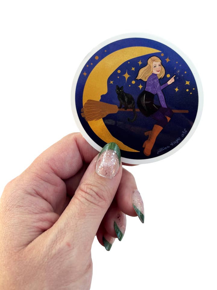 Sabrina the Teenage Witch (and Salem) | 3" Vinyl Sticker for wholesale by Jillian Kaye Art