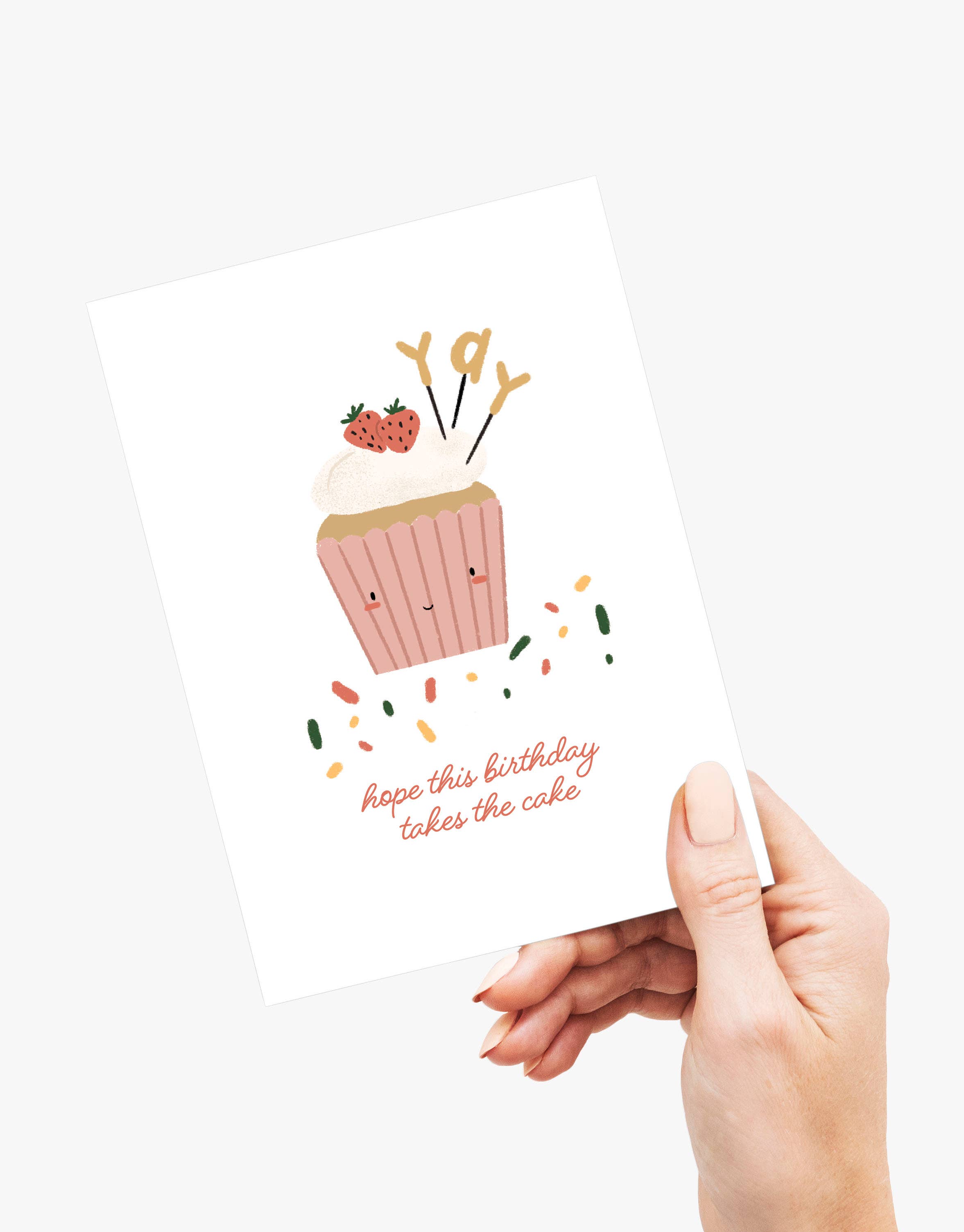 peach & paperie - Wholesale Birthday Card - Birthday Cupcake Greeting Card1