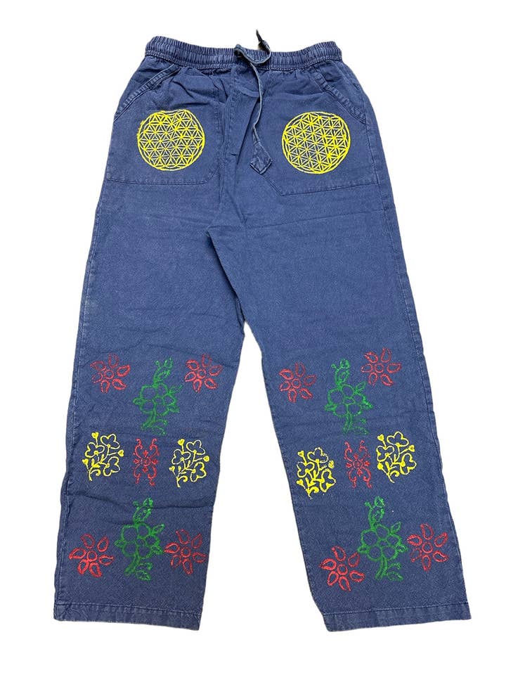 Soft Cotton Block Print Pant FC204 for wholesale by Rising International Inc