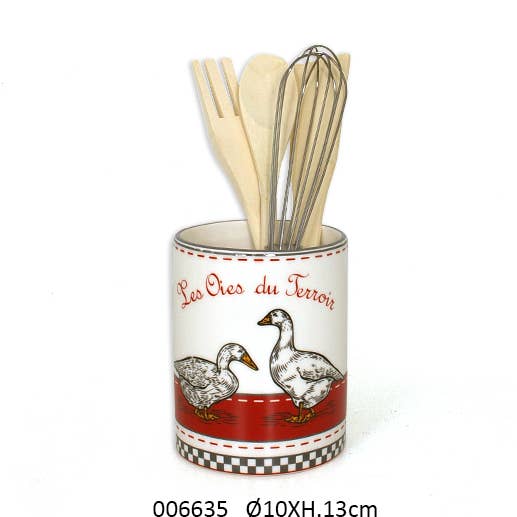 Utensilienhalter + Utensilien 'Eliette' Durchmesser 10 x H.13 cm für den Großhandel von Faye