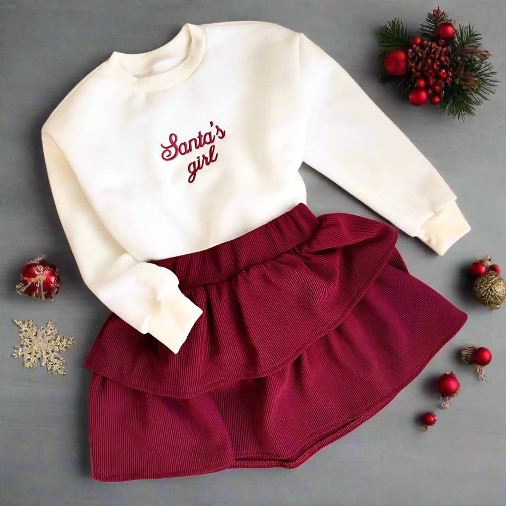 PUFFI - Vente Sweat-shirt – enfant - Sweat-shirt pour enfants – Fille du Père Noël0