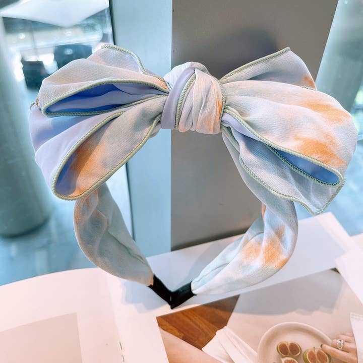 PEACH ACCESSORIES - Wholesale Fashion Headband - Women's - Comfortable Chic Bow Headband in Pink HA850