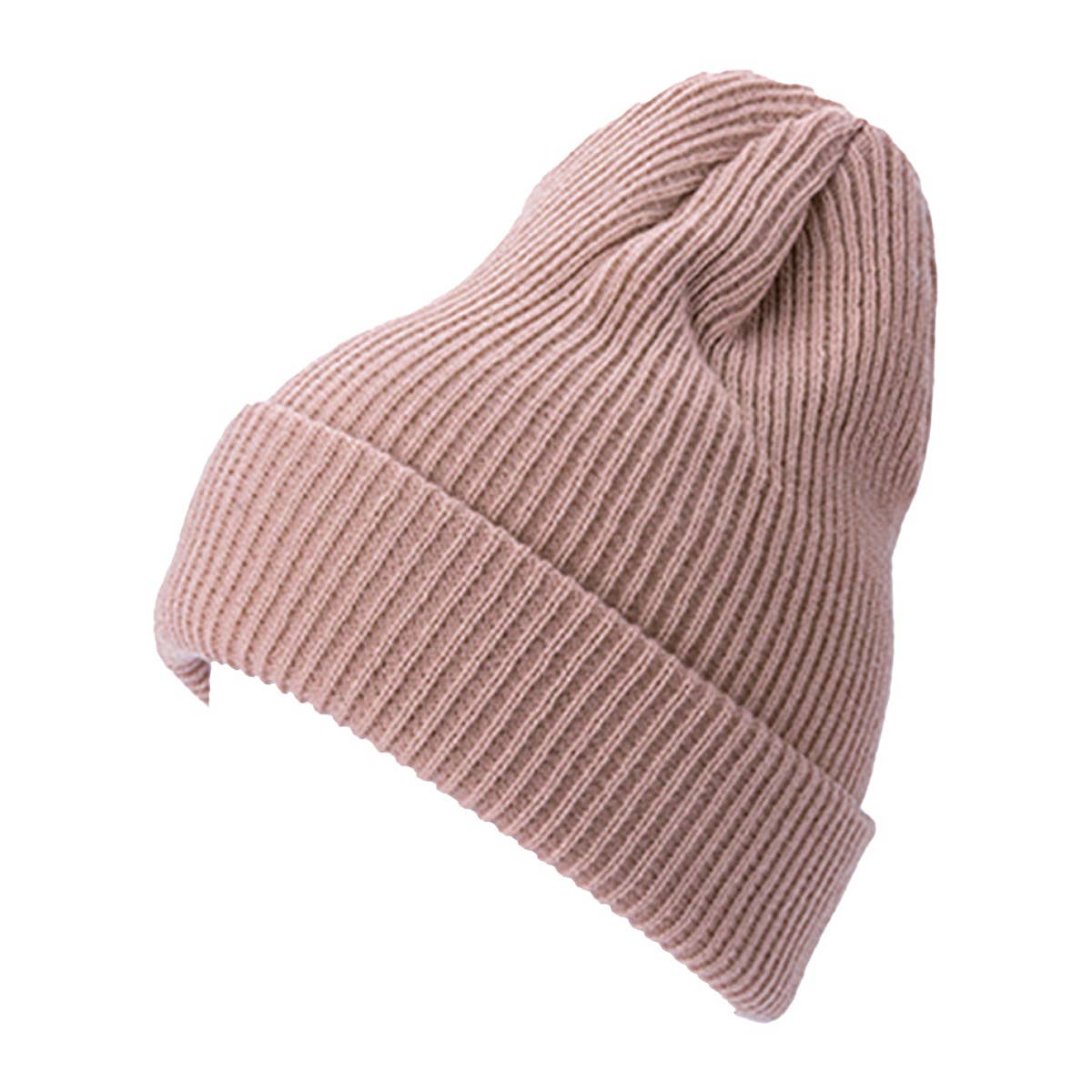 Diacly - Wholesale Beanie - Women's - Premium Acrylic Yarn Soft Warm Unisex Solid Color Knitted Be15