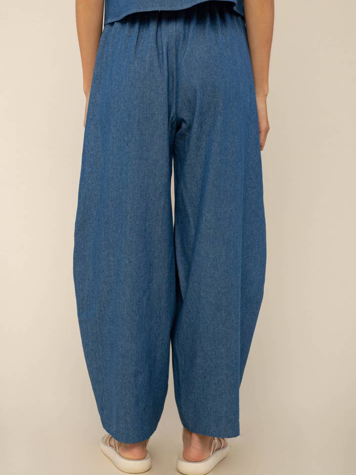 NLT - Wholesale Pants - Women's - Denim Lantern Pant | High Rise Barrel Jeans