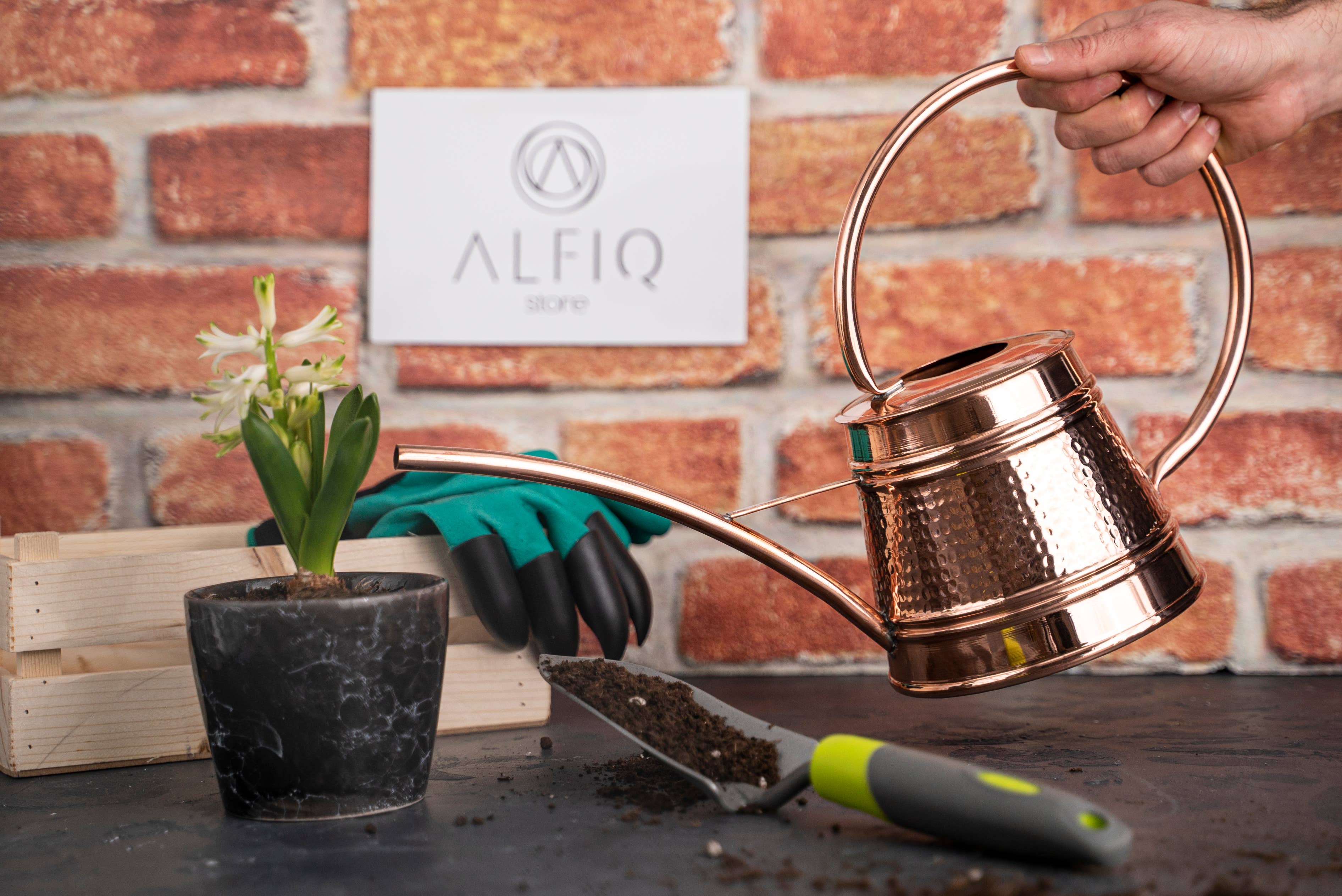 ALFIQ Copper - Wholesale Watering Can - Handmade Solid Copper Watering Can | Copper Planter Pot6