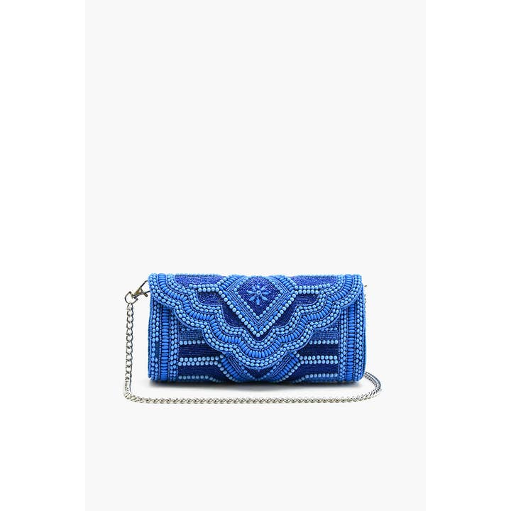 America & Beyond - Wholesale Clutch Bag - Women's - Cobalt Blue Glamour Clutch