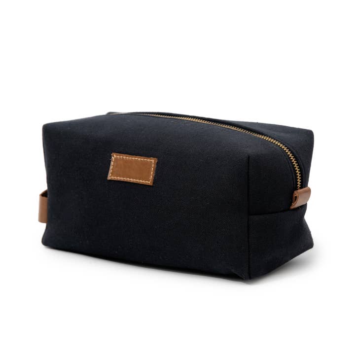 House of cotton – Großhandel Kosmetiktasche – Unisex – Canvas-Reisetasche – Robuste Baumwolltasche für Toilettenartikel & Pflege - Schwarz2