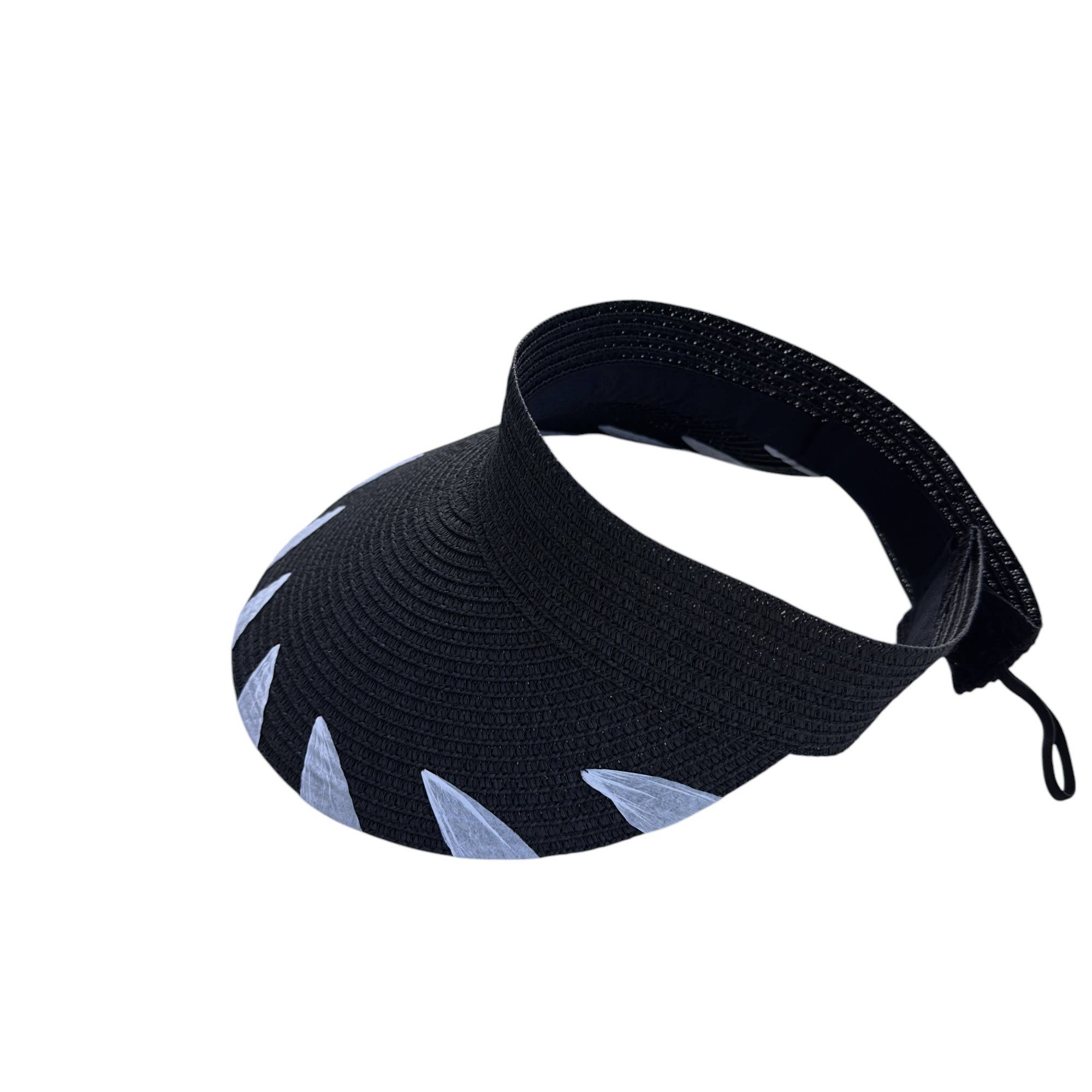 Portia Hat – wholesale Visor – Women's – Coastal Breeze Straw Visor.0