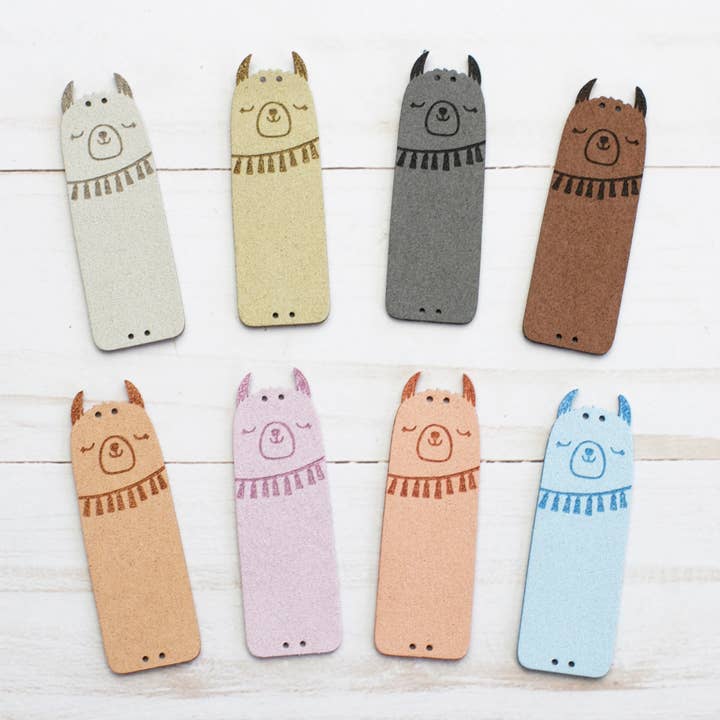 Fox & Pine Stitches – Großhandel Stricknadeln – Lama | Faltetiketten aus Kunstleder