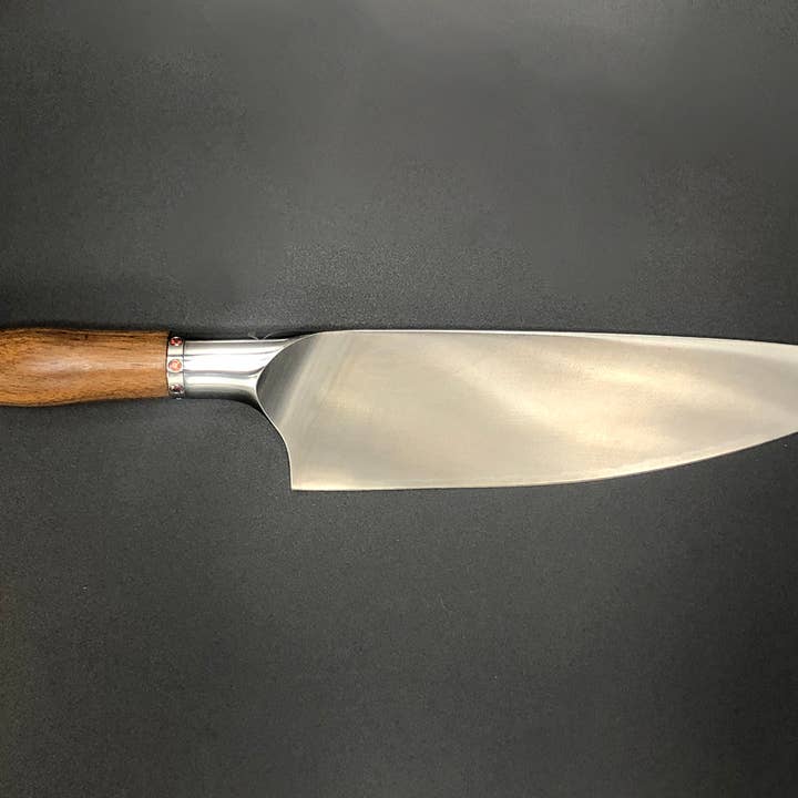 Walnut Hardwood Handle - 8 Inch Chef Knife for wholesale by Craftstone Knives